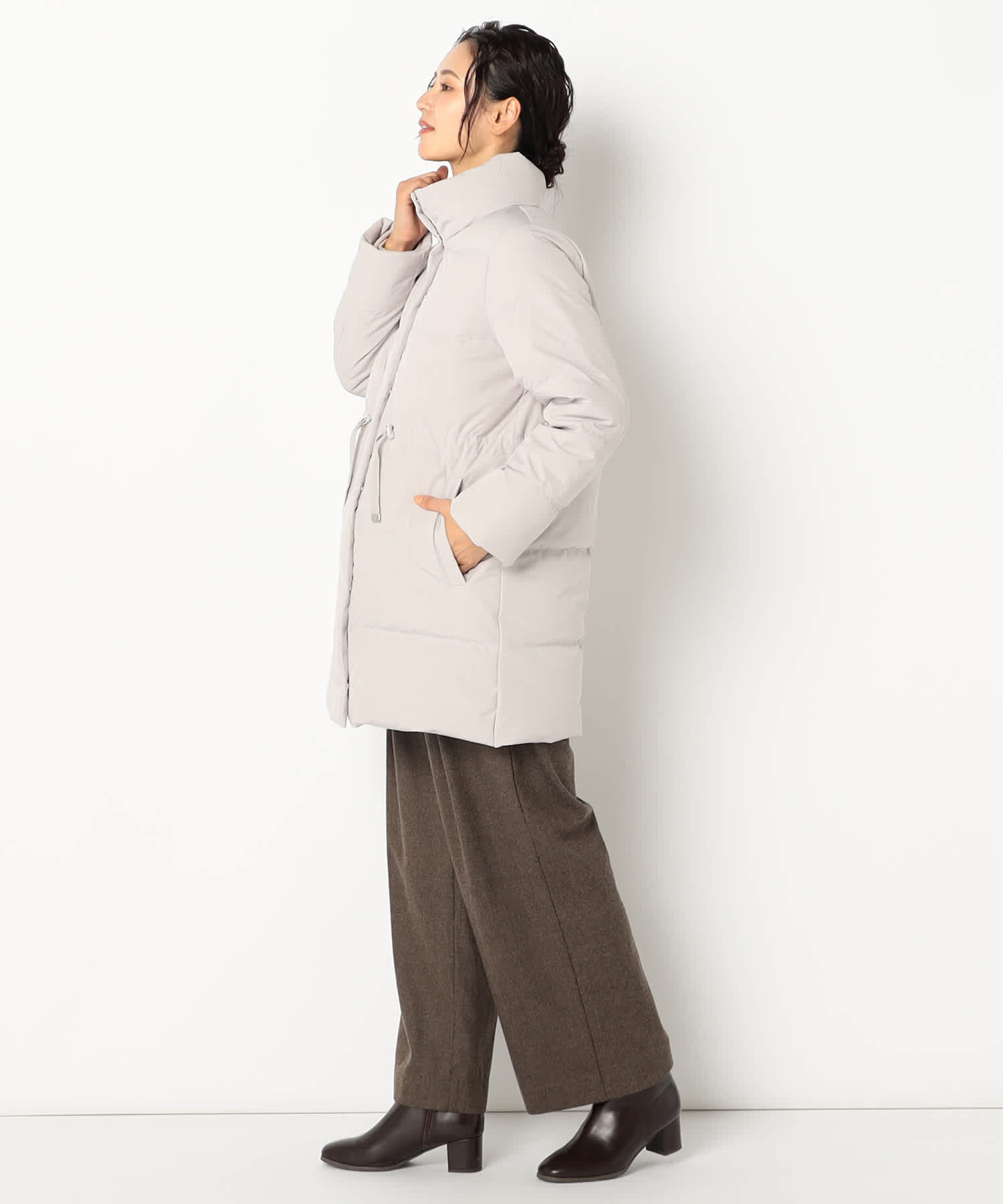 【特別価格20%OFF】軽やかシンプルダウンコート