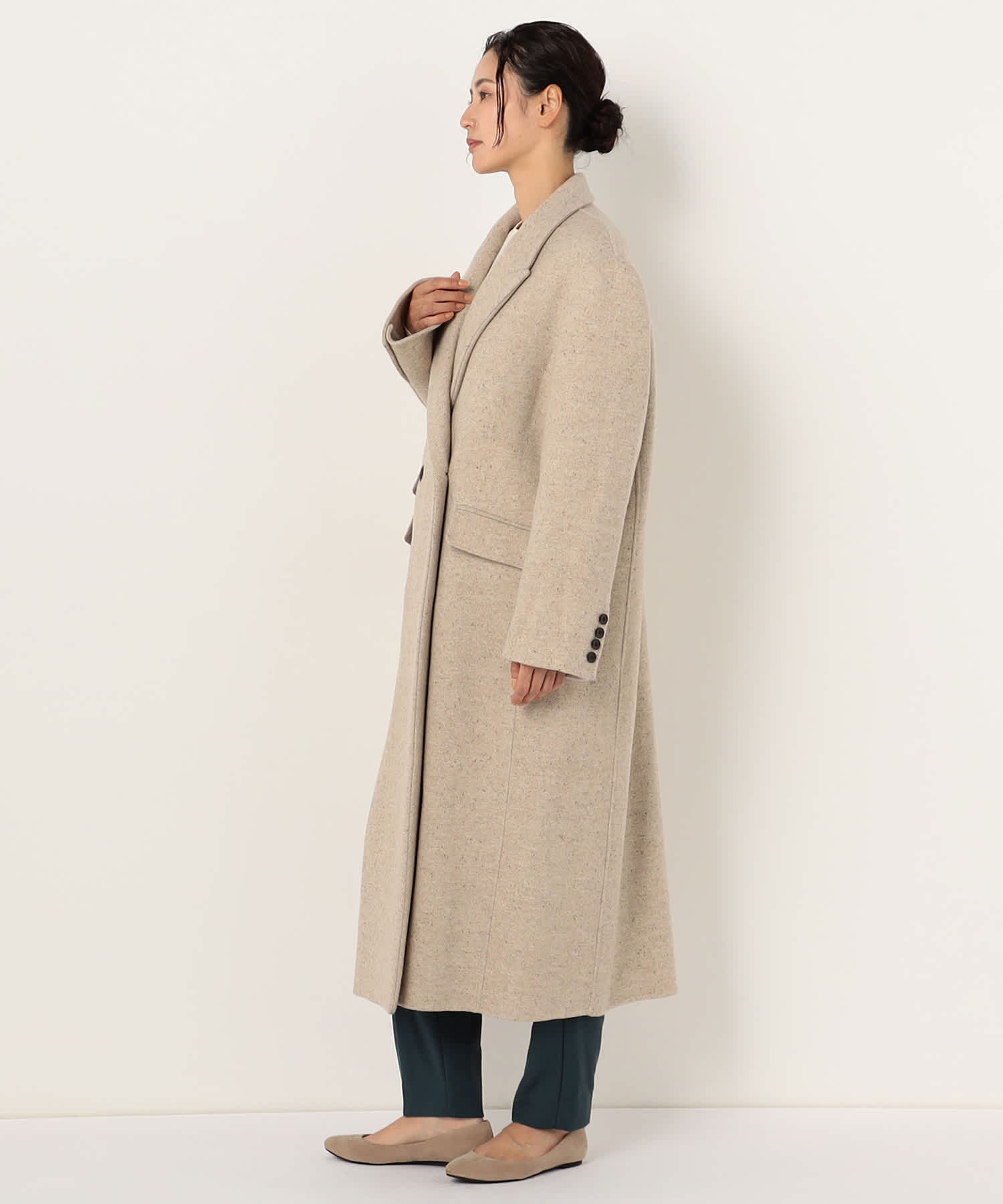 【特別価格20%OFF】ウールエレガントロングコート