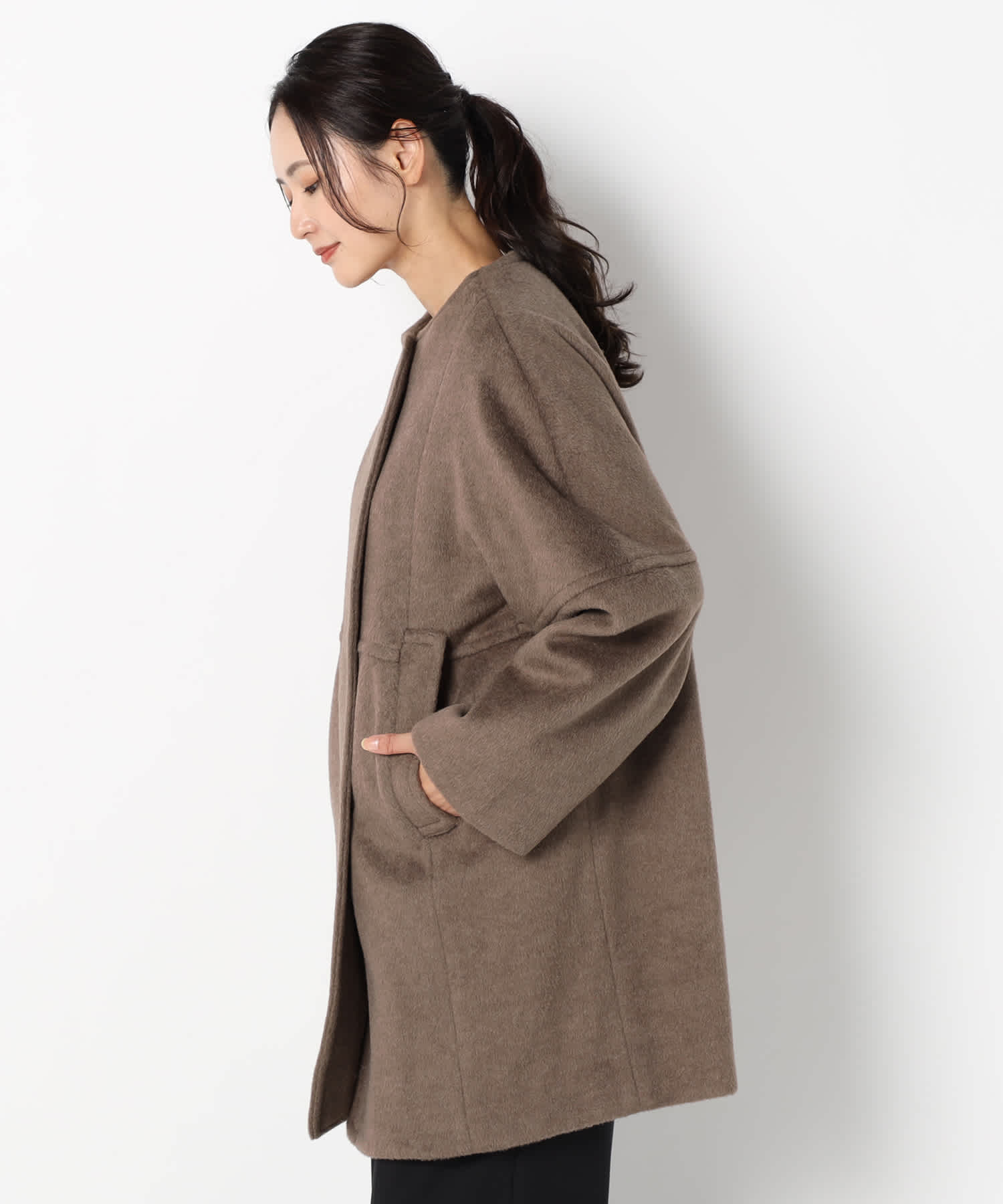 【特別価格20%OFF】ウールシンプルコート