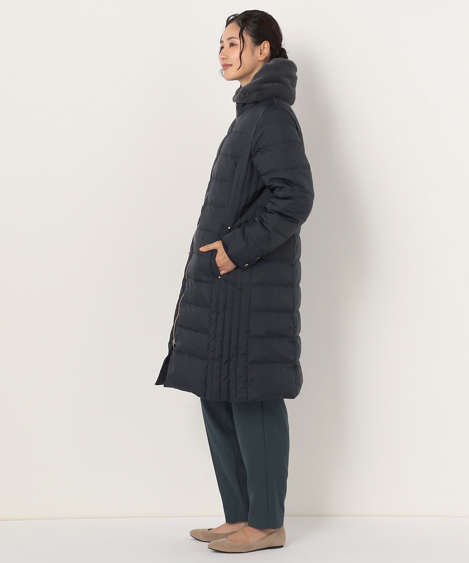 【特別価格20%OFF】ファーダウンコート