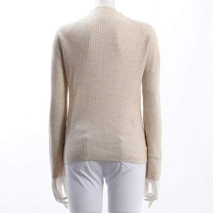 ラグランスリーブリブニット