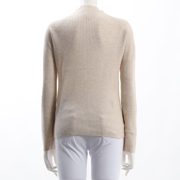 ラグランスリーブリブニット