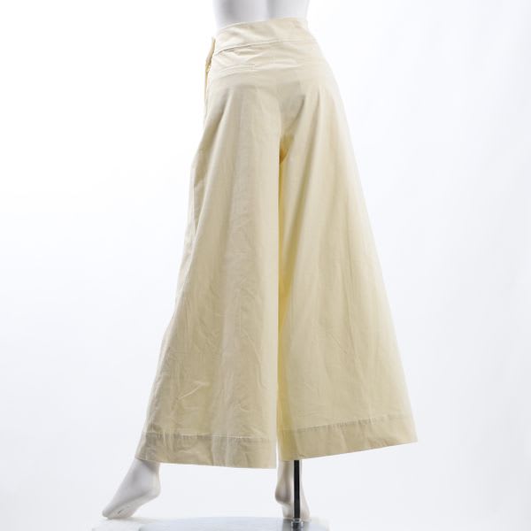 細コール素材ハイウエストフレアパンツ