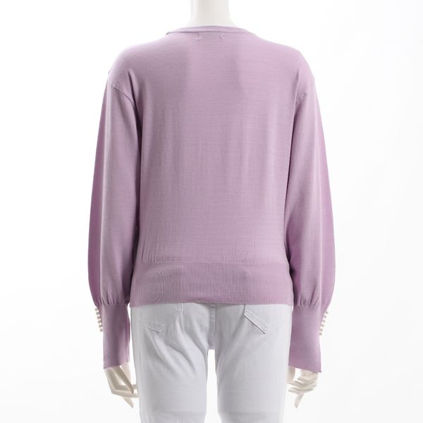 お袖スリットパールニット