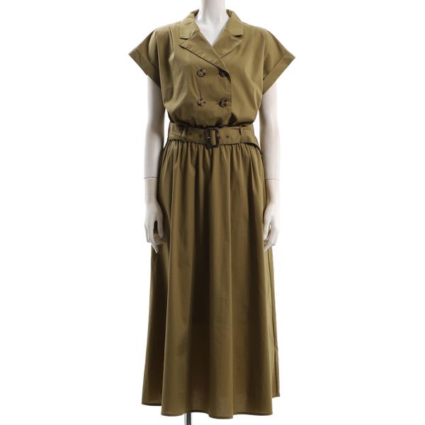 トレンチ風ワンピース