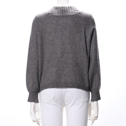 ラグランスリーブハイネックニット