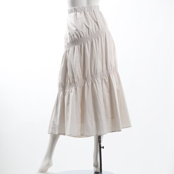 シャーリングデザインスカート