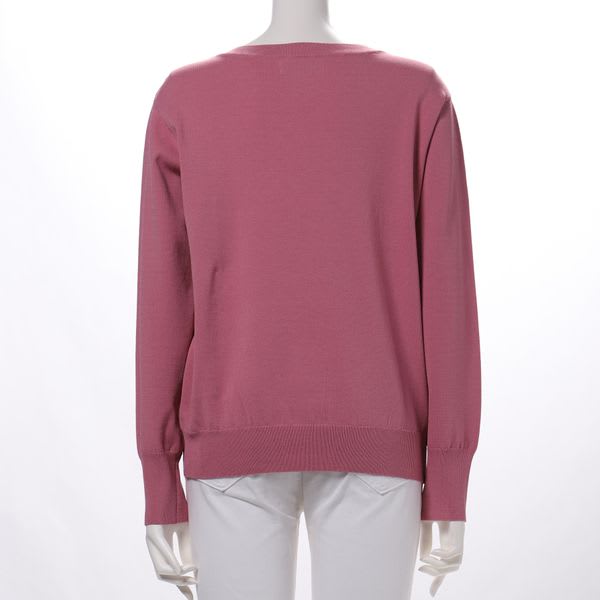 ベーシックボートネックニット