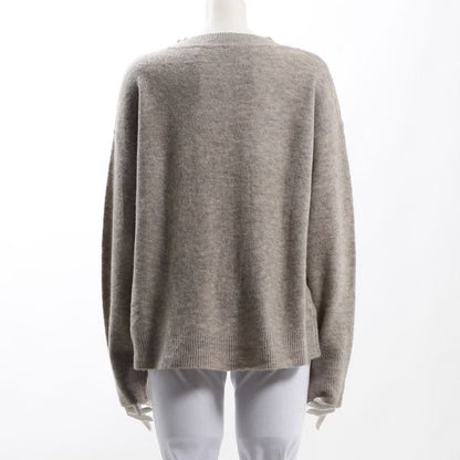 ドロップショルダークルーネックニット