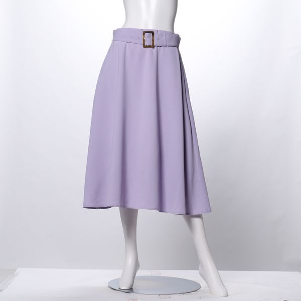 ストレッチサキソニーフレアスカート