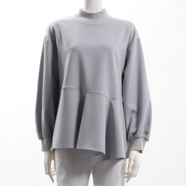 アシンメトリーペプラムカットソー