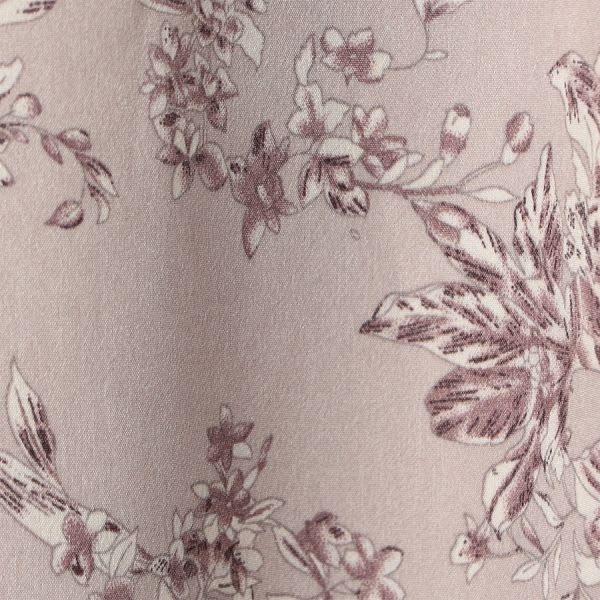 花柄ボウタイワンピース