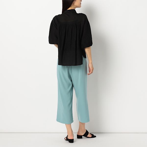 タックデザインワイドパンツ