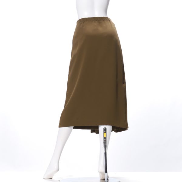 アシメプリーツ風セミタイトスカート