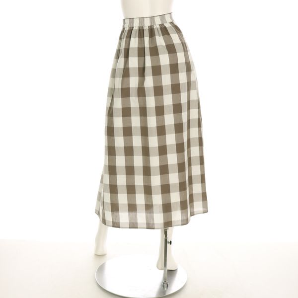 ビックチェックギンガムチェック柄スカート