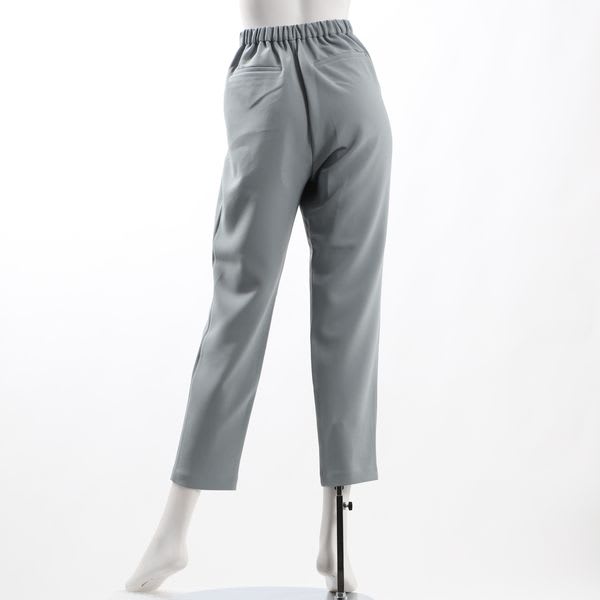 バックゴムタックテーパードパンツ