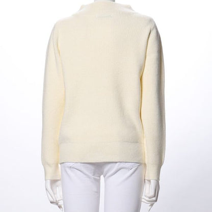 オフネック長袖ニット