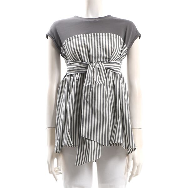 フロントデザインレイヤード風カットソー