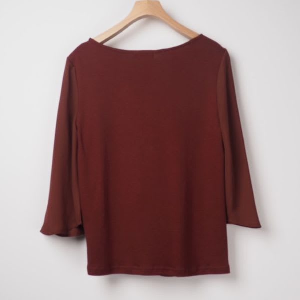 アシンメトリータックブラウス