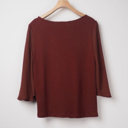 アシンメトリータックブラウス