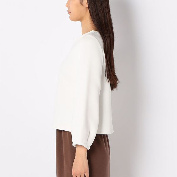 オープンフロントネックカットソー