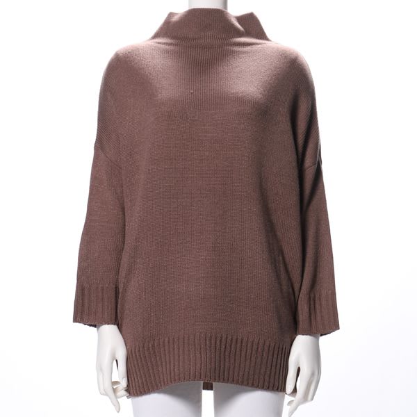 ドロップショルダーオフネックニット