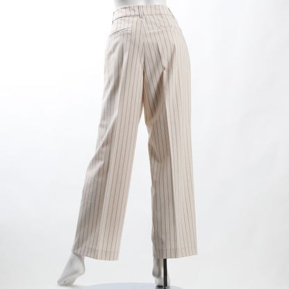 ストライプ柄ワイドパンツ