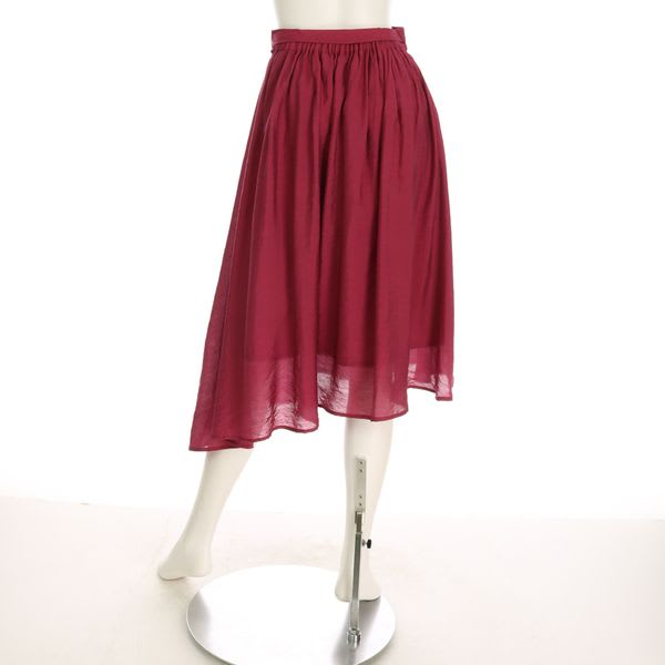 リボンベルト付きアシンメトリーイレギュラーヘムスカート