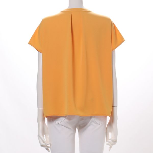 ネックラインデザイン前開きブラウス