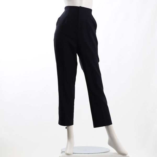 センタープレスハイウエストテーパードパンツ
