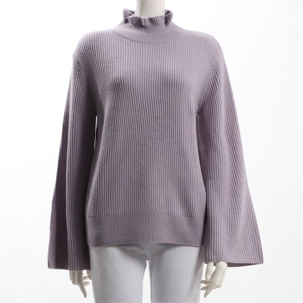 フリル襟ニット