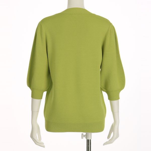 パフスリーブニット