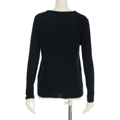 Vネックランダムリブニットプルオーバー