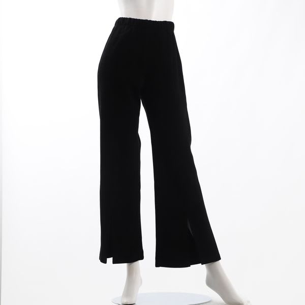 裏起毛スリットフレアパンツ