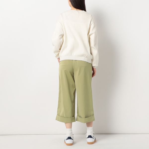 裾デザインワイドパンツ