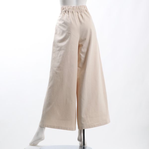 コットンシンプルワイドパンツ