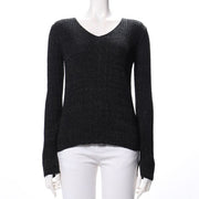 MIX混スリット袖リブニット