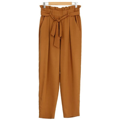 ラッピングウエストテーパードパンツ