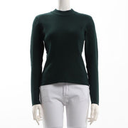 リブハイネックニット