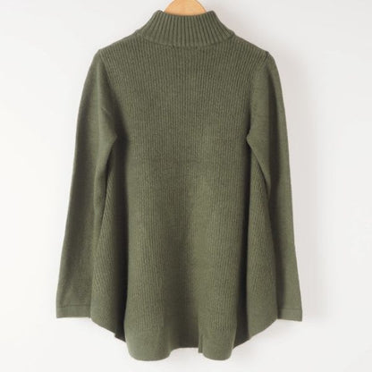 ボトルネックゆったりニット