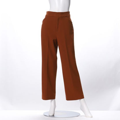 カルゼ後染めストレッチストレートパンツ