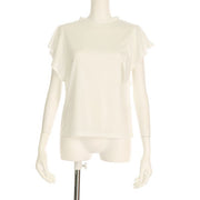 ラメ入りハンカチーフスリーブカットソー