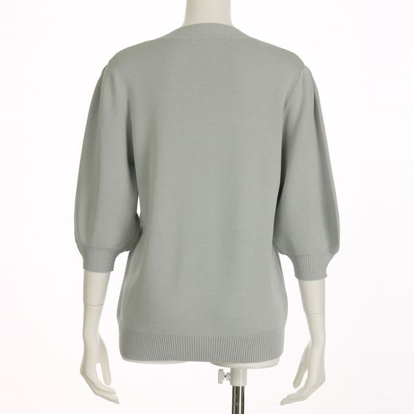 パフスリーブニット