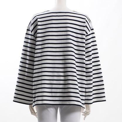 ゆったりお袖ボーダーカットソー