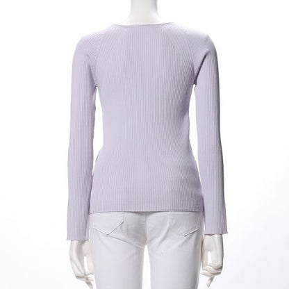 ランダムリブラグランスリーブニット