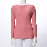 ボートネックフィットニット