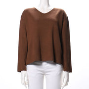 ドロップショルダーVネックニット