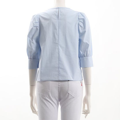 パフスリーブコットンブラウス