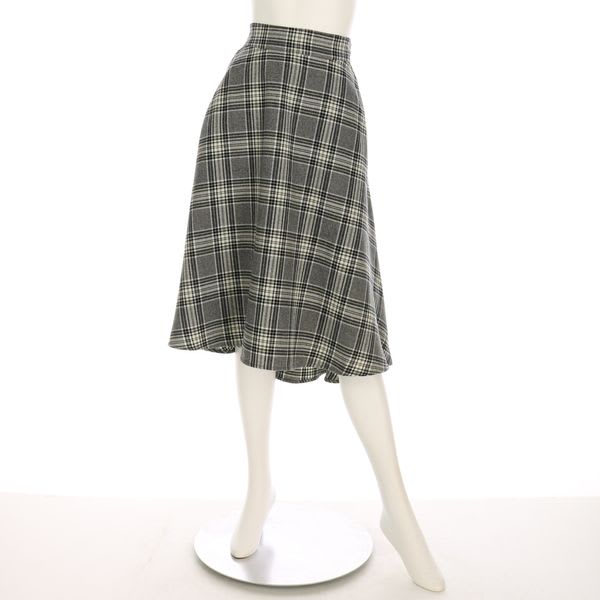 チェック柄フィッシュテールスカート