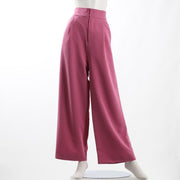 ハイウエストタックワイドパンツ